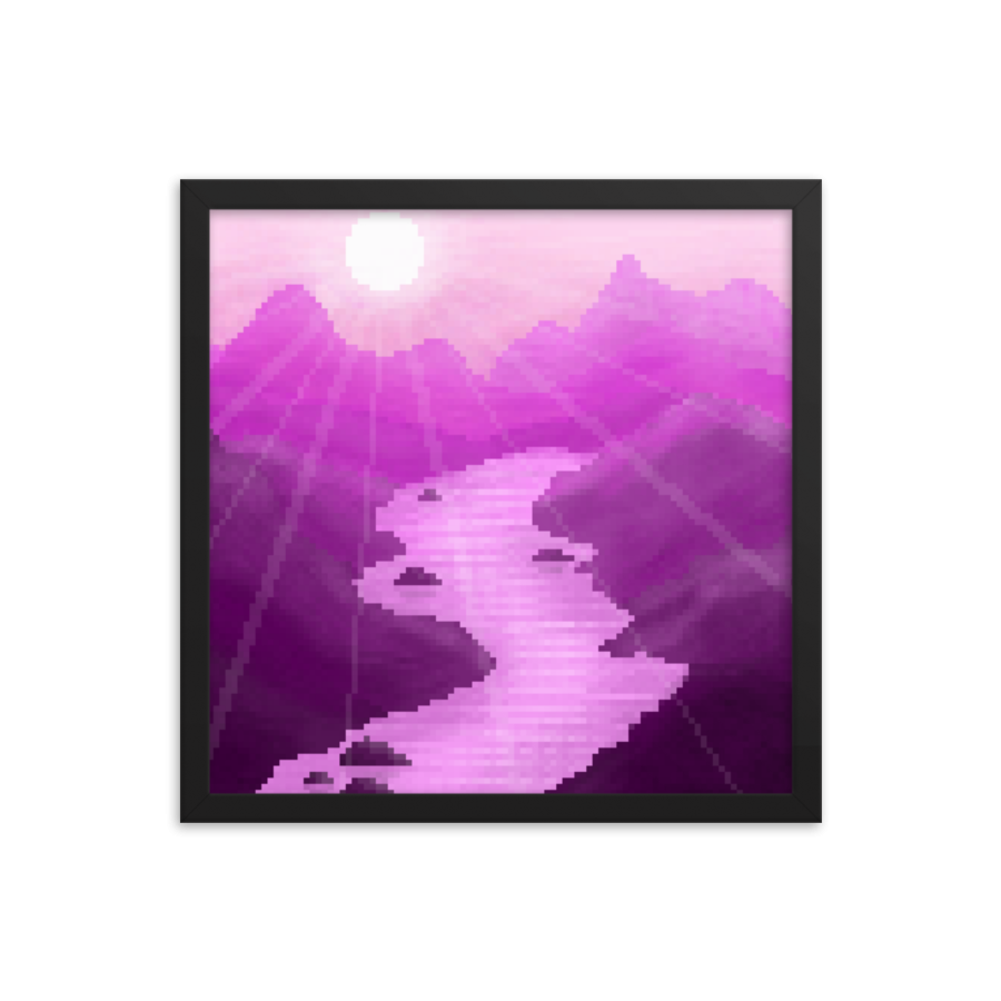 Premium Luster Photo Paper Framed Poster
