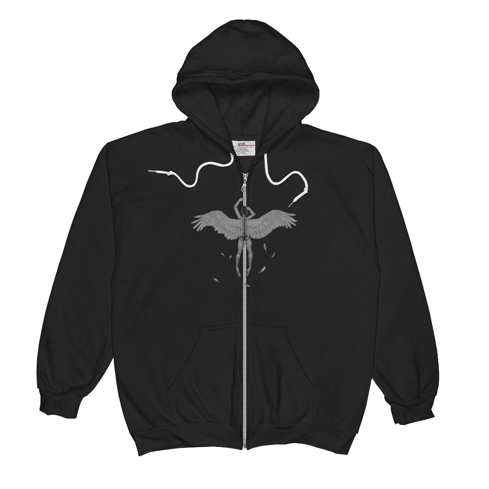 Men's Anvil Full-Zip Hooded Sweatshirt