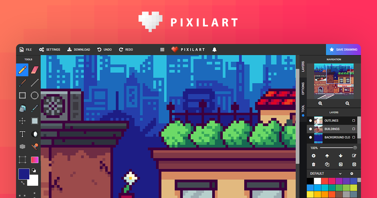 Make pixel art online - Pixilart